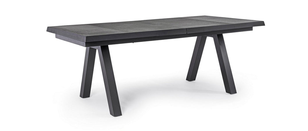 Tavolo allungabile "Krion" con struttura in alluminio, piano in ceramica, da 205 - 265 x 103 cm