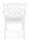 Poltrona con braccioli Ivrea, in alluminio pressofuso effetto lucido, da 65 cm
