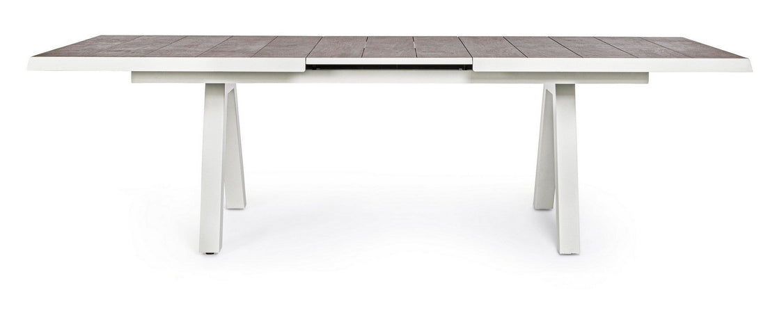 Tavolo allungabile "Krion" con struttura in alluminio, piano in ceramica, da 205 - 265 x 103 cm