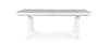 Tavolo allungabile Krion con struttura in alluminio, piano in ceramica, da 205 - 265 x 103 cm