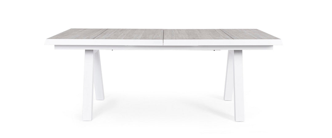 Tavolo allungabile "Krion" con struttura in alluminio, piano in ceramica, da 205 - 265 x 103 cm