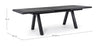 Tavolo allungabile Krion con struttura in alluminio, piano in ceramica, da 205 - 265 x 103 cm