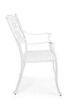 Poltrona con braccioli Ivrea, in alluminio pressofuso effetto lucido, da 65 cm