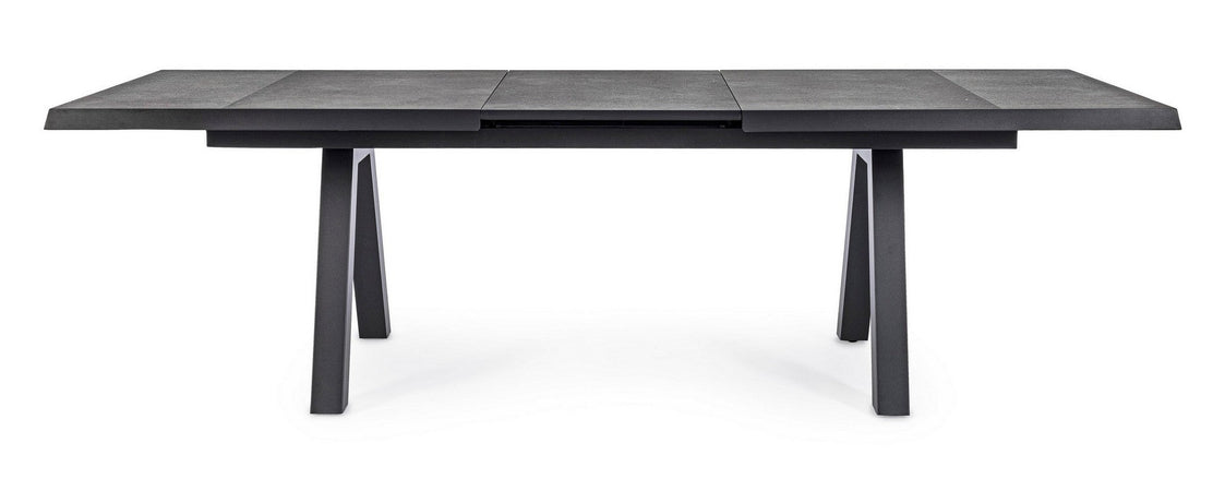 Tavolo allungabile "Krion" con struttura in alluminio, piano in ceramica, da 205 - 265 x 103 cm