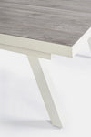 Tavolo allungabile Krion con struttura in alluminio, piano in ceramica, da 205 - 265 x 103 cm