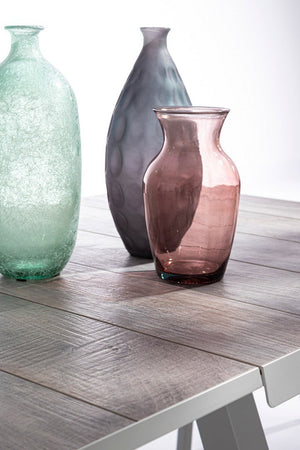 Tavolo allungabile "Krion" con struttura in alluminio, piano in ceramica, da 205 - 265 x 103 cm