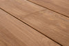 Tavolo allungabile Cameron con struttura in alluminio, piano in teak, stile moderno