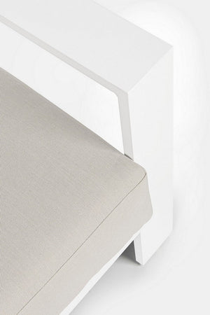 Salotto con poltrone e tavolino "Baltic" struttura in alluminio per veranda e giardino