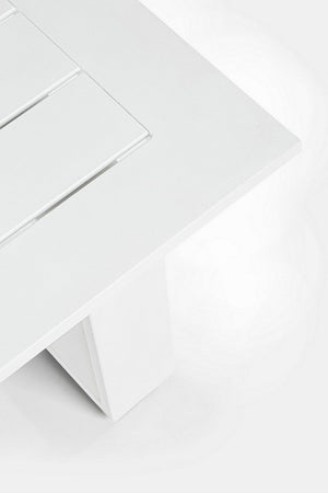 Salotto con poltrone e tavolino "Baltic" struttura in alluminio per veranda e giardino