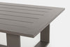 Salotto con poltrone e tavolino Baltic struttura in alluminio per veranda e giardino