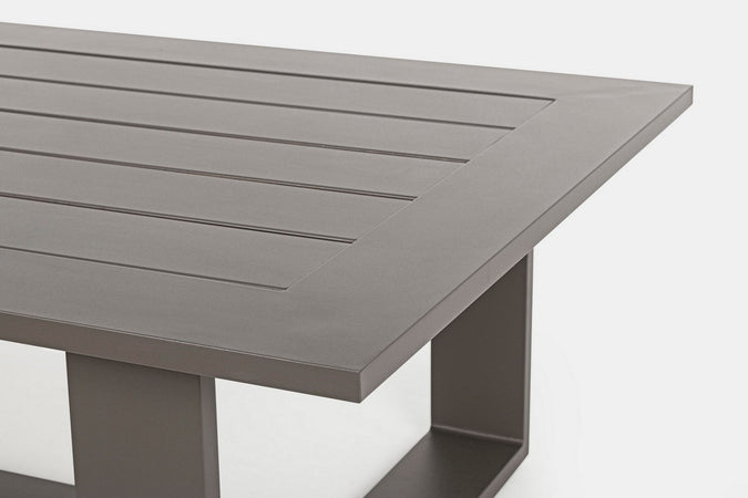 Salotto con poltrone e tavolino "Baltic" struttura in alluminio per veranda e giardino