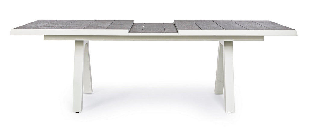 Tavolo allungabile "Krion" con struttura in alluminio, piano in ceramica, da 205 - 265 x 103 cm