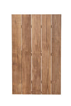 Tavolo allungabile Cameron con struttura in alluminio, piano in teak, stile moderno