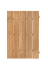 Tavolo allungabile Cameron con struttura in alluminio, piano in teak, stile moderno