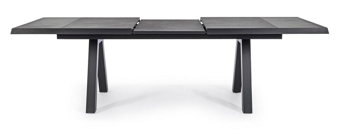 Tavolo allungabile "Krion" con struttura in alluminio, piano in ceramica, da 205 - 265 x 103 cm