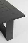 Salotto con poltrone e tavolino Baltic struttura in alluminio per veranda e giardino