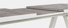 Tavolo allungabile Krion con struttura in alluminio, piano in ceramica, da 205 - 265 x 103 cm