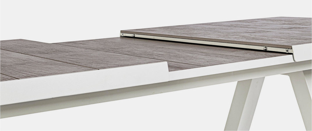 Tavolo allungabile "Krion" con struttura in alluminio, piano in ceramica, da 205 - 265 x 103 cm