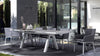 Tavolo allungabile Krion con struttura in alluminio, piano in ceramica, da 205 - 265 x 103 cm