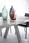 Tavolo allungabile Krion con struttura in alluminio, piano in ceramica, da 205 - 265 x 103 cm