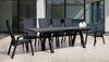 Tavolo allungabile Krion con struttura in alluminio, piano in ceramica, da 205 - 265 x 103 cm