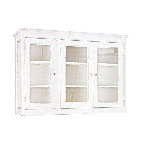 Credenza Colette in legno di mango massiccio, con schienali e laterali in mdf, stile rustico