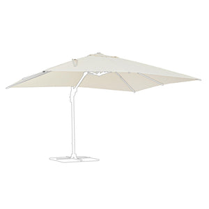 Telo per ombrellone "Orion" color Beige, con camino antivento, per esterno e giardino