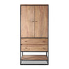 Credenza Nartan con struttura in legno sheesham, schienale in compensato