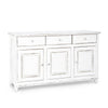Credenza Colette in legno di mango massiccio, con schienali e laterali in mdf, stile rustico