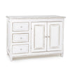 Credenza Colette in legno di mango massiccio, con schienali e laterali in mdf, stile rustico