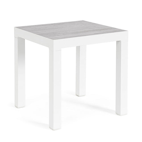 Tavolino da caffe Kledi per lettino da esterno e giardino 50 cm in alluminio