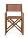 Sedia da regista Taylor , struttura in alluminio, seduta in textilene, ideale per giardino