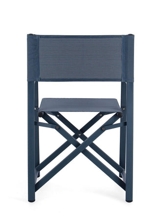 Sedia da regista "Taylor" , struttura in alluminio, seduta in textilene, ideale per giardino