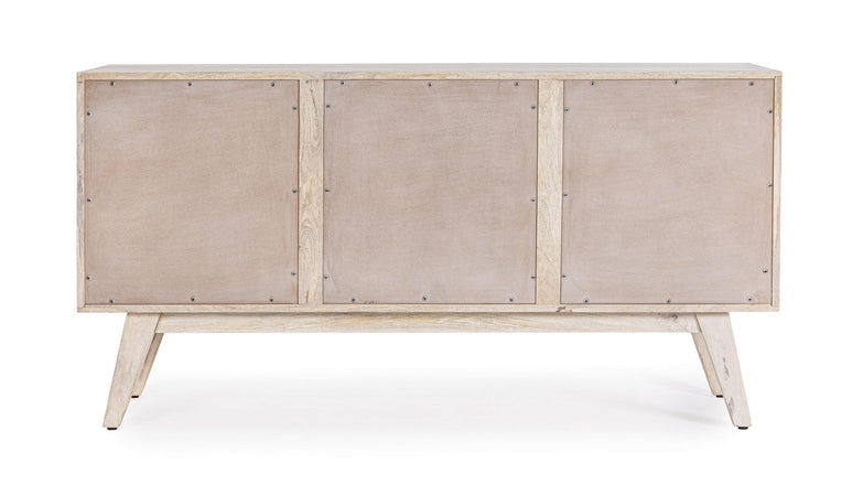 Credenza "Indira" con struttura in legno di mango, schienale in mdf, decorazioni fatte a mano