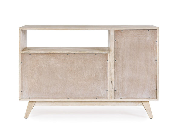 Credenza "Indira" con struttura in legno di mango, schienale in mdf, decorazioni fatte a mano