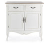 Credenza Justine 2 ante e 2 cassetti, con struttura in legno Paulownia, stile classico