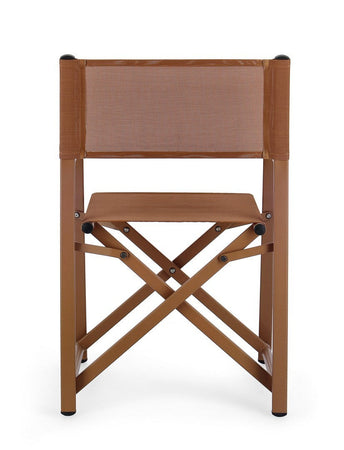 Sedia da regista "Taylor" , struttura in alluminio, seduta in textilene, ideale per giardino