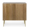 Credenza Filomena con in legno teak, pannelli esterni in mdf, finitura a base d'acqua, stile atmosphere