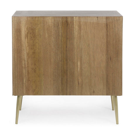 Credenza "Filomena" con in legno teak, pannelli esterni in mdf, finitura a base d'acqua, stile atmosphere