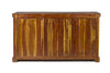 Credenza Chateaux in legno di acacia indiano massiccio, con finitura rustica, stile rustico