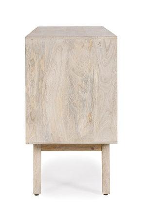 Credenza "Indira" con struttura in legno di mango, schienale in mdf, decorazioni fatte a mano