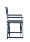 Sedia da regista Taylor , struttura in alluminio, seduta in textilene, ideale per giardino