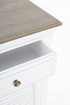 Credenza Lincoln in legno di mango, con schienali e laterali in mdf, finitura vernice a base d'acqua, stile rustico