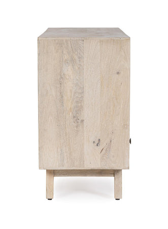 Credenza "Indira" con struttura in legno di mango, schienale in mdf, decorazioni fatte a mano