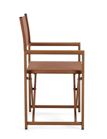 Sedia da regista "Taylor" , struttura in alluminio, seduta in textilene, ideale per giardino