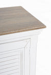 Credenza Lincoln in legno di mango, con schienali e laterali in mdf, finitura vernice a base d'acqua, stile rustico