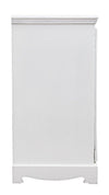 Credenza Blanc con struttura in MDF, finitura bianca opaca, effetto decapato, stile classico