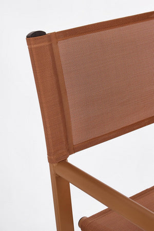 Sedia da regista "Taylor" , struttura in alluminio, seduta in textilene, ideale per giardino