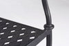 Poltrona con braccioli Ivrea, in alluminio pressofuso effetto lucido, da 65 cm