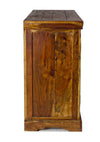 Credenza Chateaux in legno di acacia indiano massiccio, con finitura rustica, stile rustico